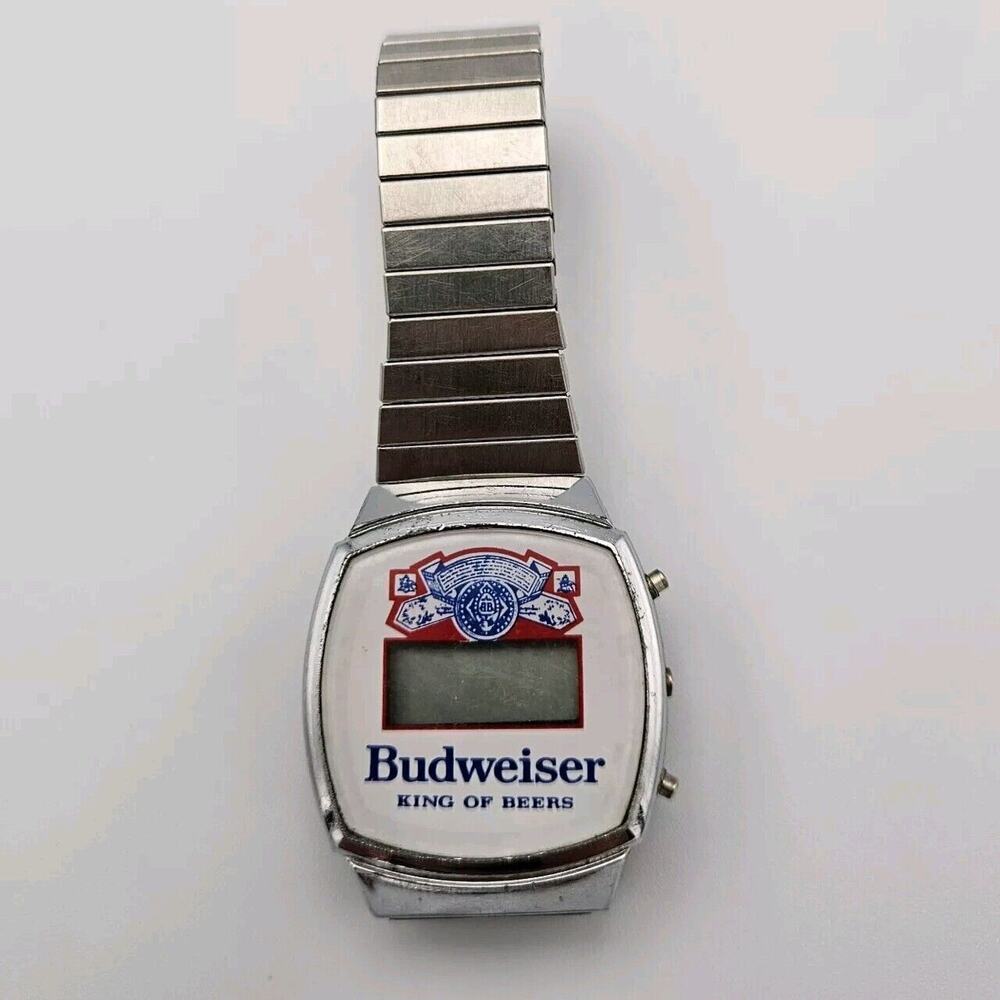 Vintage Budweiser Digital Wrist Watch - Untested